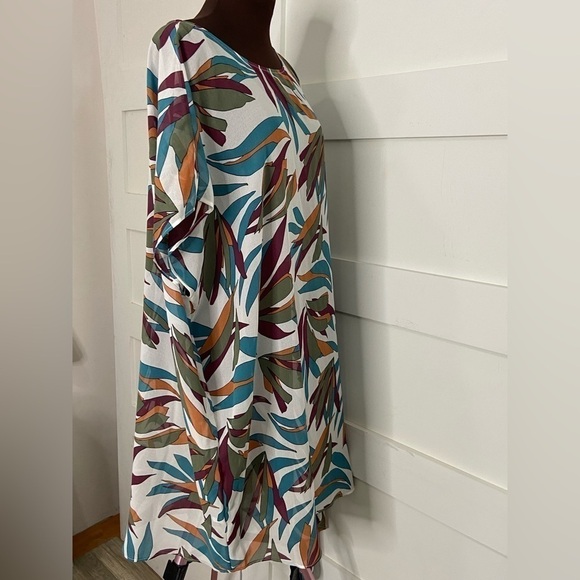 DKNY Swim Suit Coverup Tropical  White Size M - Picture 6 of 14